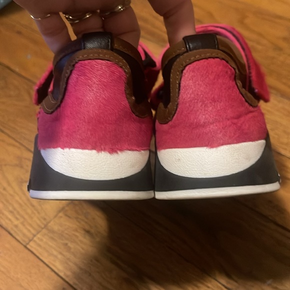 Marni Pink Calf Hair Double Strap Ballet Ballerina Mary Jane Sneakers MINT - Picture 6 of 7